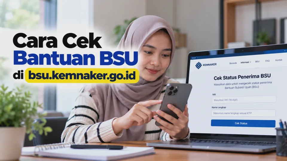 Cara Cek Bantuan BSU di bsu.kemnaker.go.id 2026 dengan NIK KTP Secara Online