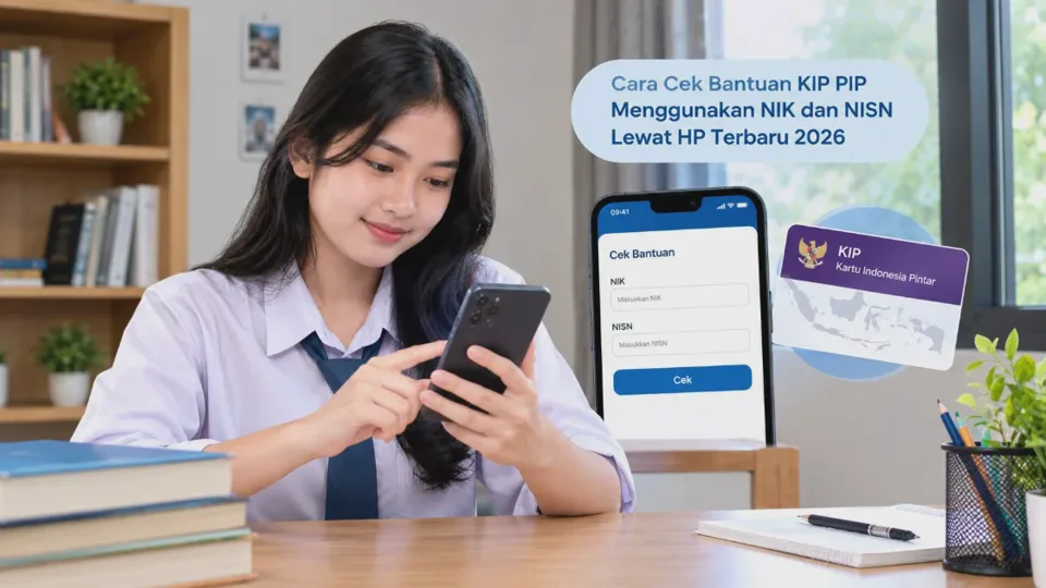 Cara Cek Bantuan KIP PIP Menggunakan NIK dan NISN Lewat HP Terbaru 2026