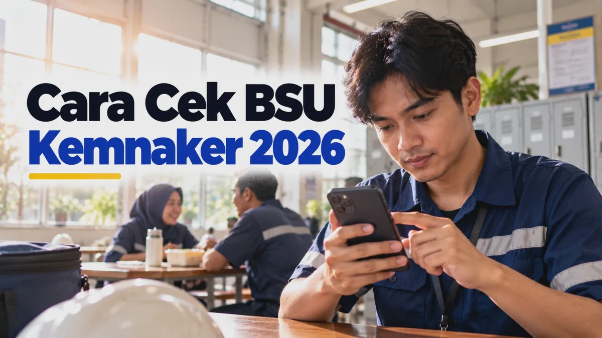 Cara Cek BSU Kemnaker 2026 dengan NIK KTP Lewat Website Resmi dan HP