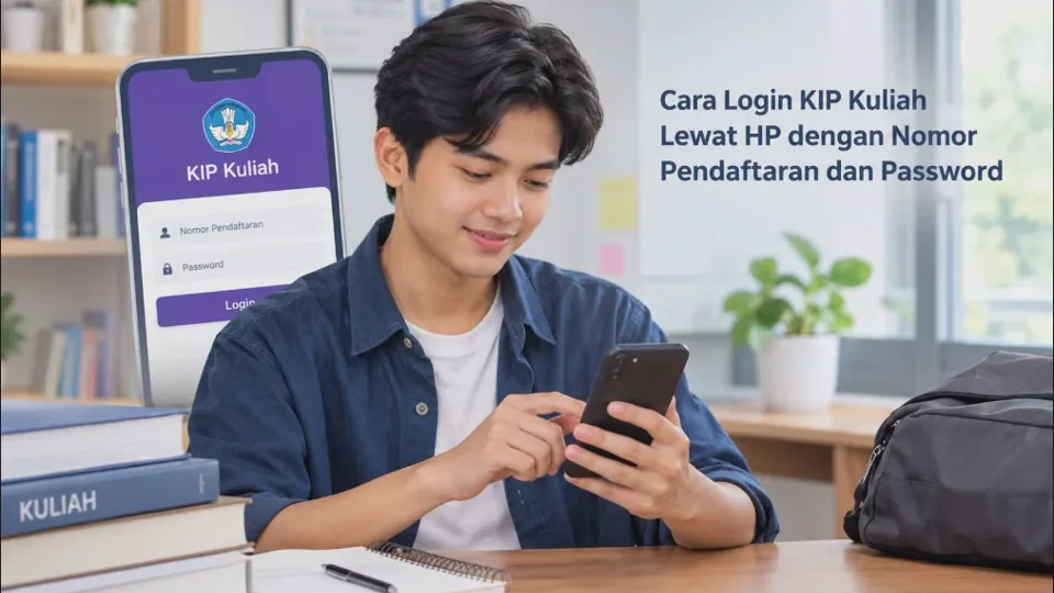 Cara Login KIP Kuliah Lewat HP dengan Nomor Pendaftaran dan Password