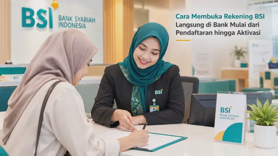 Cara Membuka Rekening BSI Langsung di Bank Mulai dari Pendaftaran hingga Aktivasi