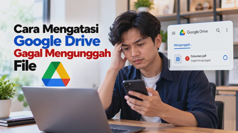 Cara Mengatasi Google Drive Gagal Mengunggah File di HP dan Laptop