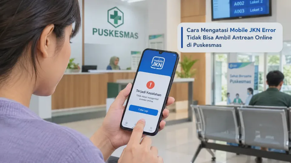 Cara Mengatasi Mobile JKN Error Tidak Bisa Ambil Antrean Online di Puskesmas