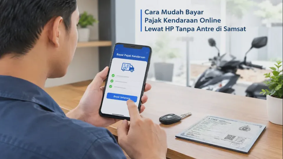 Cara Mudah Bayar Pajak Kendaraan Online Lewat HP Tanpa Antre di Samsat