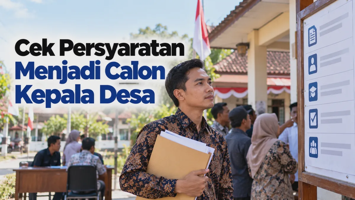 Cek Persyaratan Menjadi Calon Kepala Desa 2026, Ini Syarat dan Dokumen Pendaftarannya