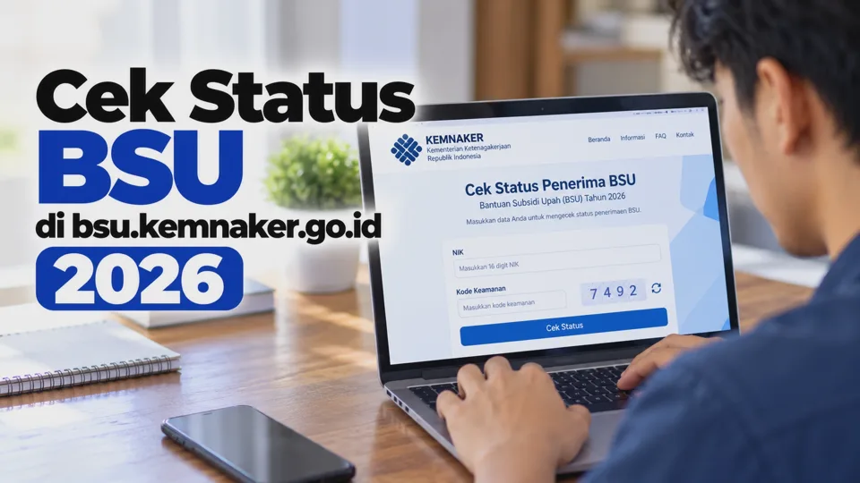 Cek Status BSU di bsu.kemnaker.go.id 2026 dengan NIK KTP Online