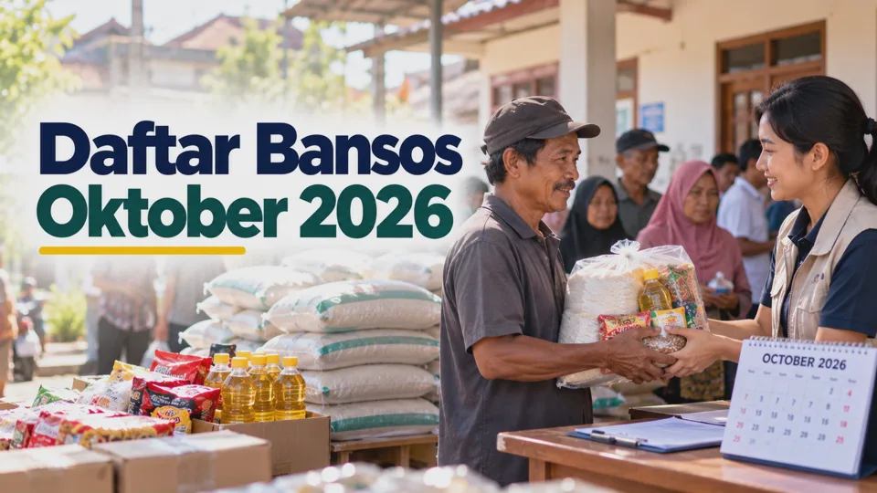 Daftar Bansos Oktober 2026 yang Cair, Cek Jenis Bantuan dan Cara Mengecek Penerima