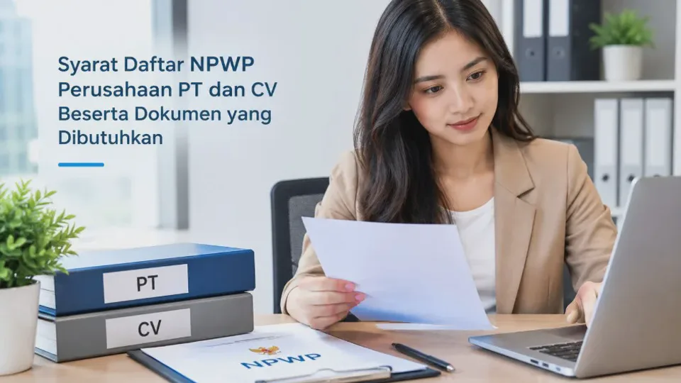 Syarat Daftar NPWP Perusahaan PT dan CV Beserta Dokumen yang Dibutuhkan